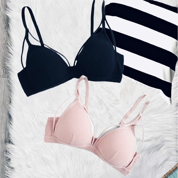 New WIRELESS Cotton Push-up Bra in Black - Picture 8 of 13